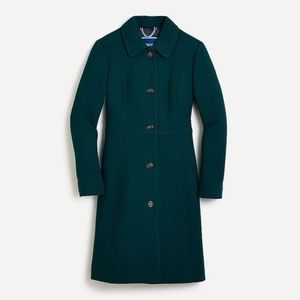 J. Crew Petite Lady Day Coat in Pack Green, Size 6P